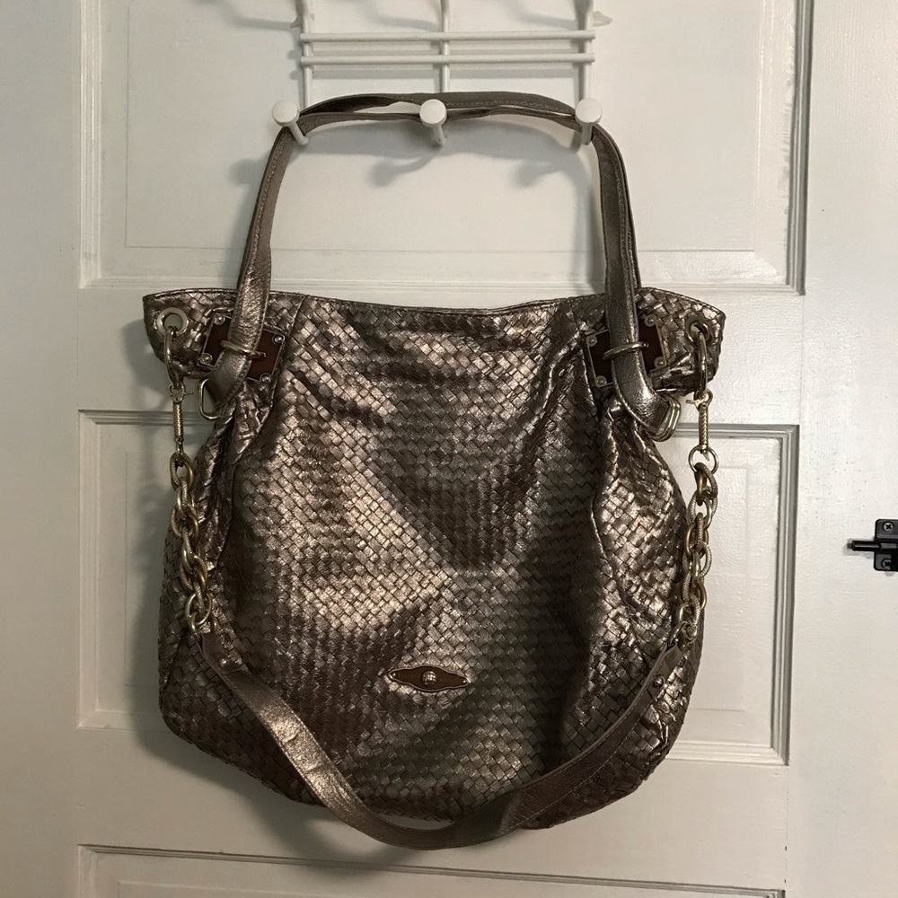 Elliott Lucca Gold Tote Purse